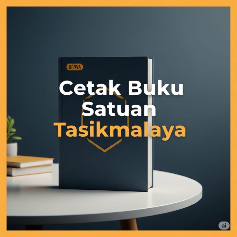 Jasa Cetak Buku Murah Tasikmalaya: Solusi Cetak Buku Satuan Berkualitas