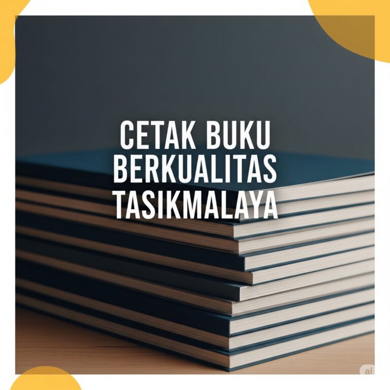 Cetak Buku Berkualitas di Tasikmalaya: Solusi Terbaik untuk Penulis dan Penerbit