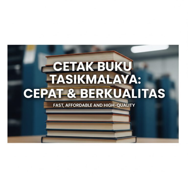 Keunggulan Cetak Buku di Tasikmalaya: Cepat, Terjangkau, dan Berkualitas