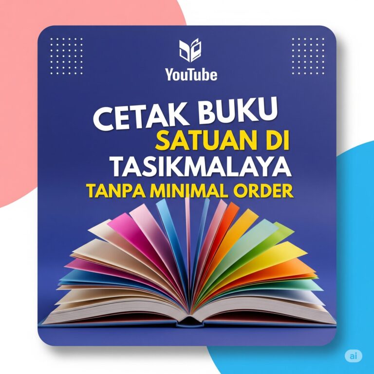 Cetak Buku Satuan di Tasikmalaya Tanpa Minimal Order