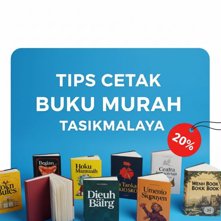 Tips Hemat Cetak Buku dalam Jumlah Kecil di Tasikmalaya