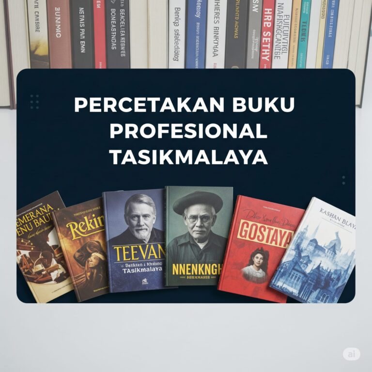 Percetakan Buku Profesional di Tasikmalaya – Siap Melayani Cetak Novel, Biografi, dan Buku Pelajaran