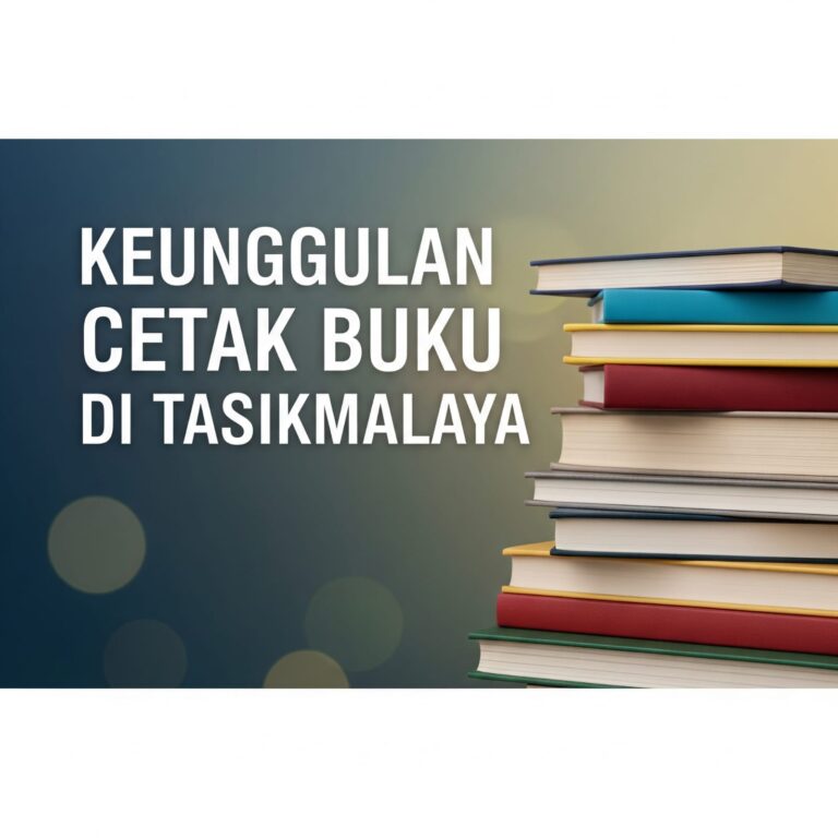 Kenapa Harus Cetak Buku di Tasikmalaya? Ini Keunggulannya