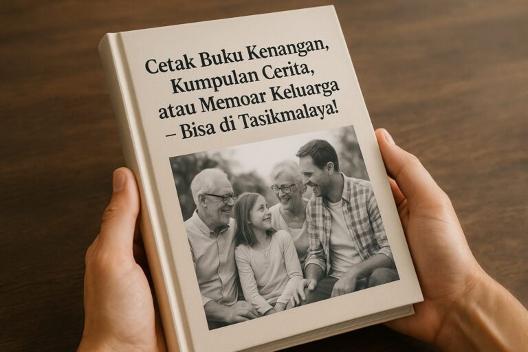 Cetak Buku Kenangan, Kumpulan Cerita, atau Memoar Keluarga – Bisa di Tasikmalaya