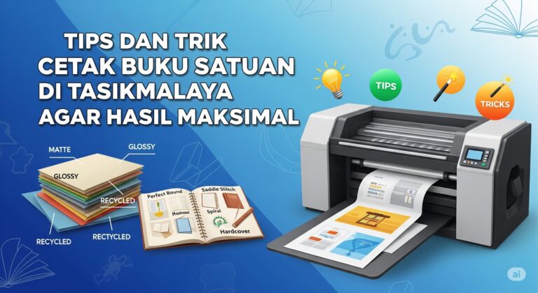 Tips dan Trik Cetak Buku Satuan di Tasikmalaya agar Hasil Maksimal