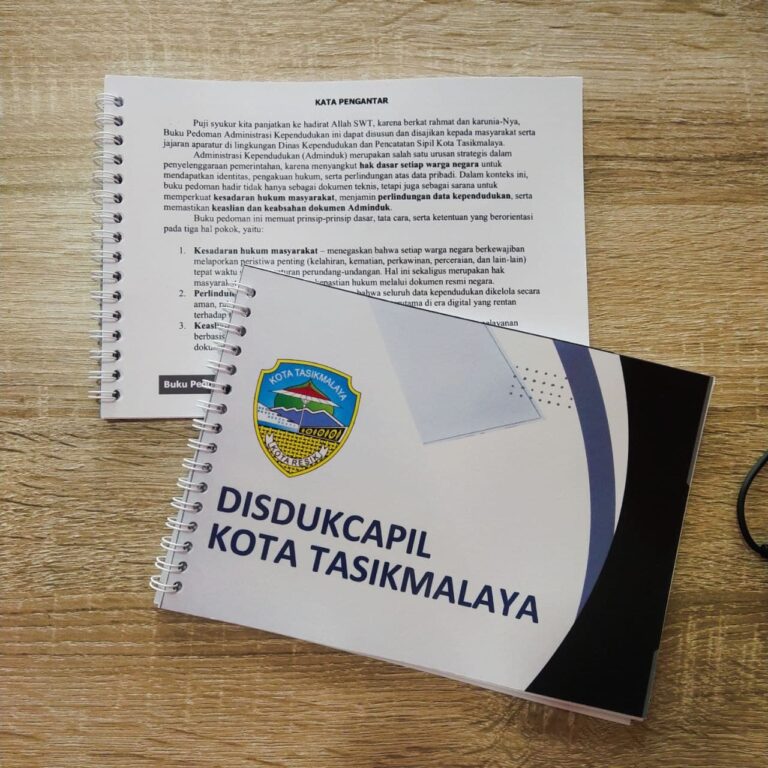 Cetak Buku Custom Disdukcapil di Tasikmalaya