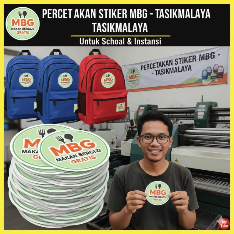 Percetakan Stiker MBG di Tasikmalaya untuk Sekolah dan Instansi