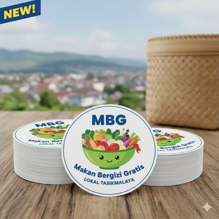 Cetak Stiker MBG Lokal Tasikmalaya: Solusi Branding Praktis untuk Bisnis Modern