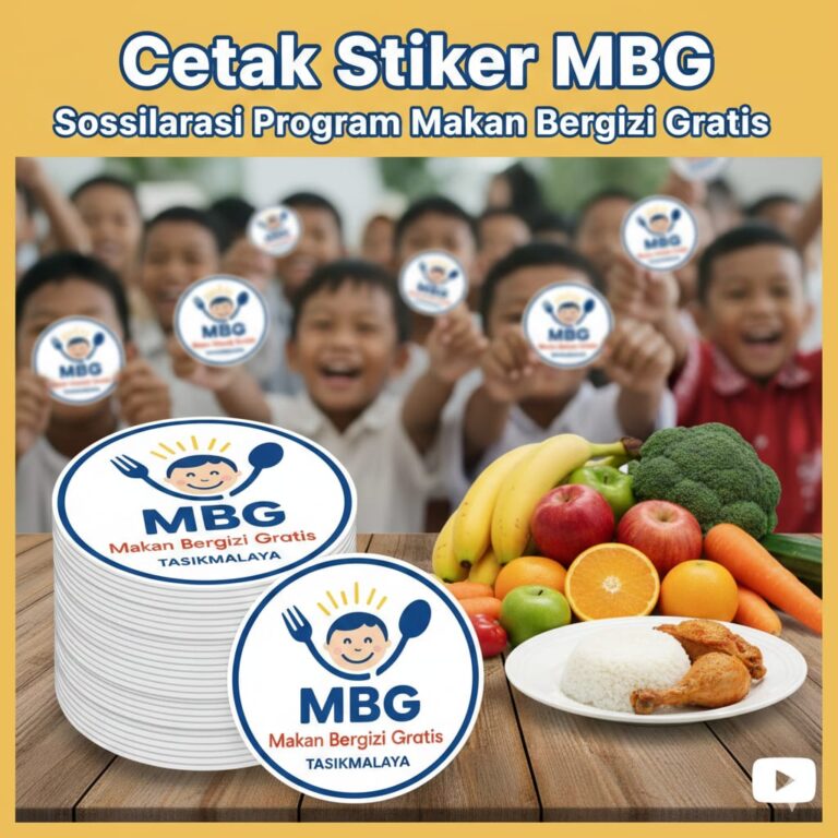 Cetak Stiker MBG: Media Sosialisasi Program Makan Bergizi Gratis di Tasikmalaya