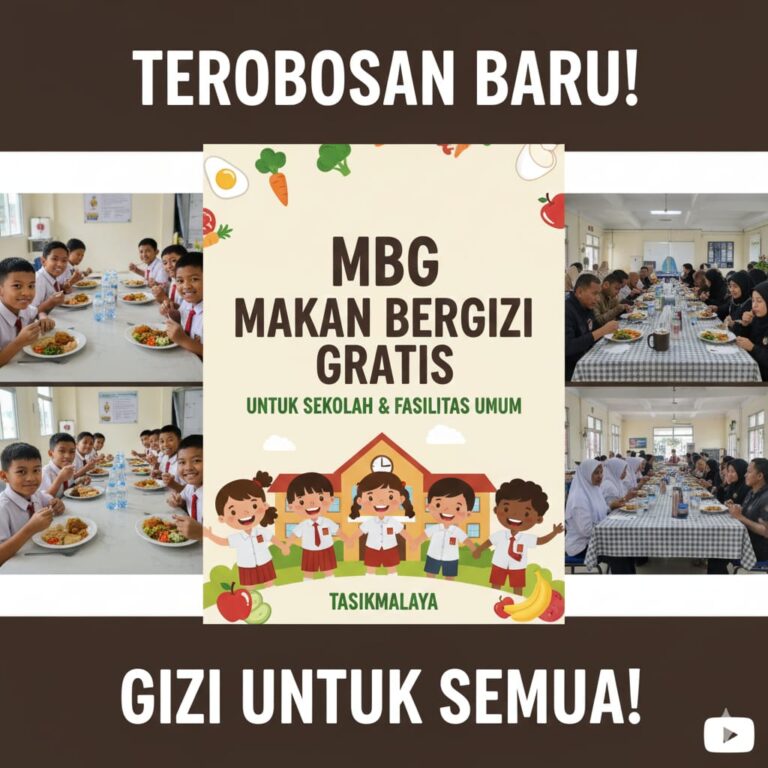 Poster MBG Berkualitas untuk Sekolah dan Fasilitas Umum di Tasikmalaya