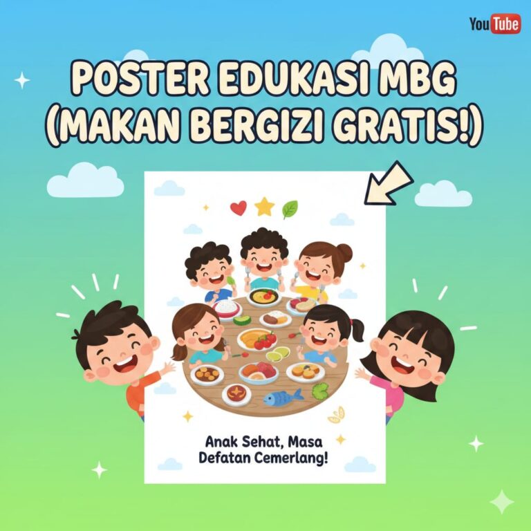 Desain Poster MBG yang Edukatif dan Ramah Anak di Tasikmalaya