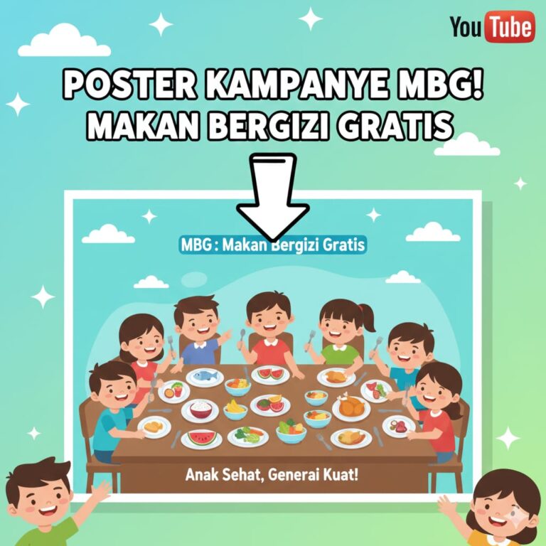 Poster MBG Full Color untuk Kampanye Makan Bergizi Gratis di Tasikmalaya