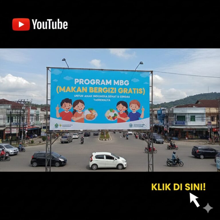 Mengenal Program MBG Lewat Media Banner di Wilayah Tasikmalaya