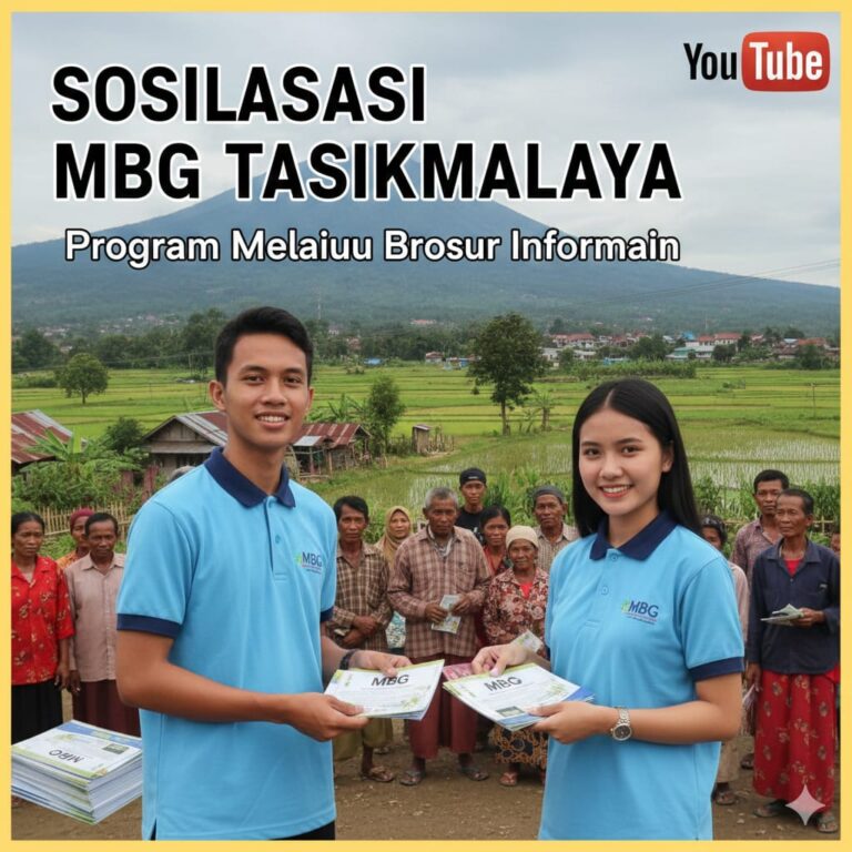 Program Pemerintah Sosialisasi Program MBG di Tasikmalaya Melalui Brosur Informasi