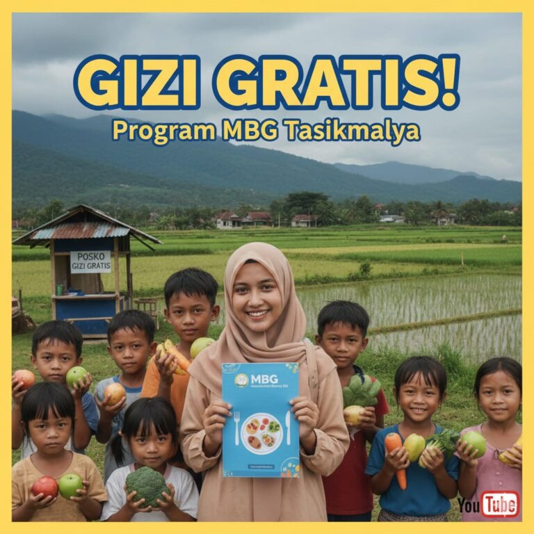 Brosur Program MBG Sebagai Media Sosialisasi Gizi Gratis di Tasikmalaya
