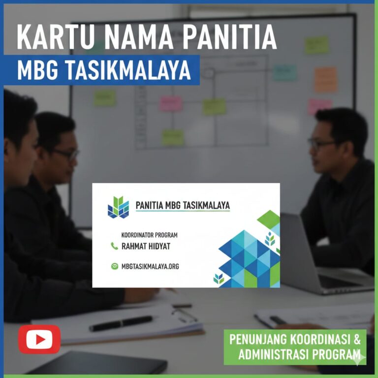 Kartu Nama Panitia MBG Tasikmalaya: Penunjang Koordinasi dan Administrasi Program