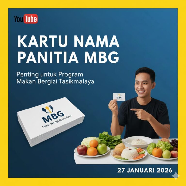 Mengapa Kartu Nama Panitia MBG Penting bagi Program Makan Bergizi Tasikmalaya