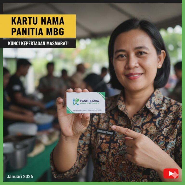 Fungsi Kartu Nama Panitia MBG dalam Membangun Kepercayaan Masyarakat Tasikmalaya