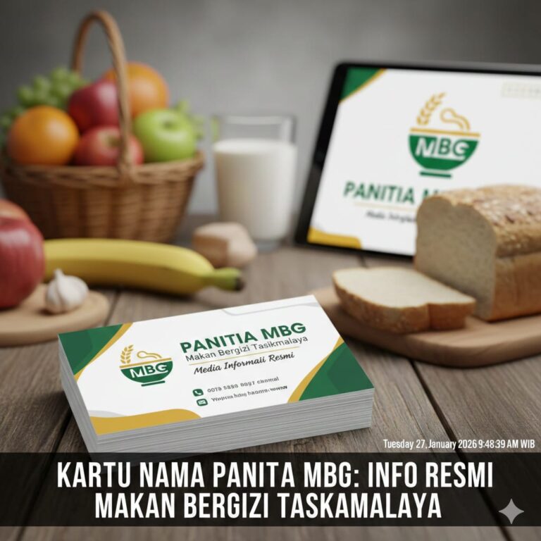 Kartu Nama Panitia MBG sebagai Media Informasi Resmi Program Makan Bergizi Tasikmalaya
