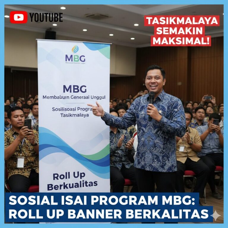 Sosialisasi Program MBG di Tasikmalaya Semakin Maksimal dengan Roll Up Banner Berkualitas