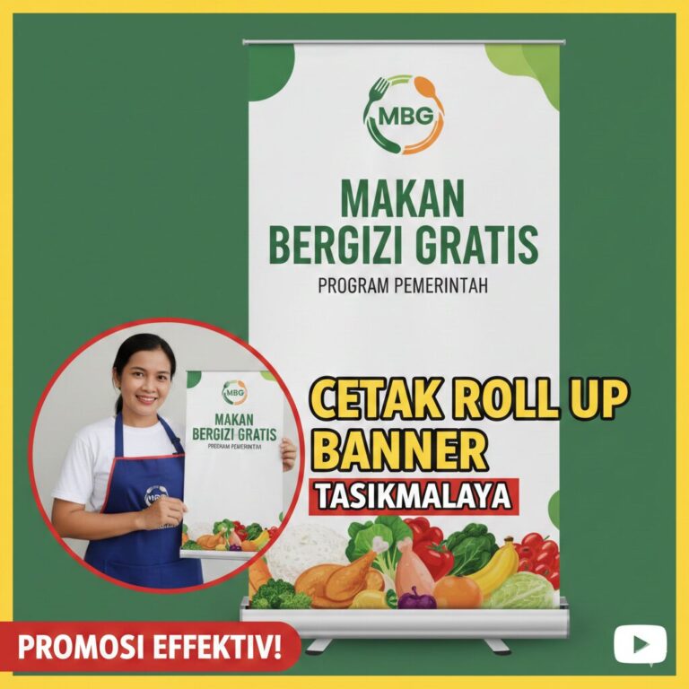 Cetak Roll Up Banner MBG di Tasikmalaya: Media Promosi Efektif untuk Program Makan Bergizi Gratis