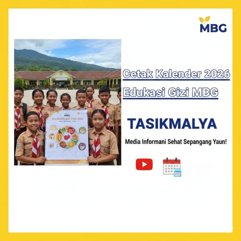 Cetak Kalender 2026 Edukasi Gizi MBG di Tasikmalaya: Media Informasi Sehat Sepanjang Tahun