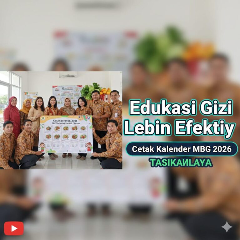 Edukasi Gizi Lebih Efektif dengan Cetak Kalender MBG 2026 di Tasikmalaya